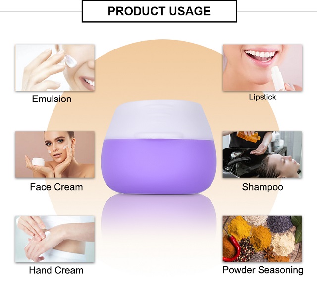 20ml Leak-proof Silicone Cream Jar Герметичная силиконовая банка для крема емкостью 20 мл
