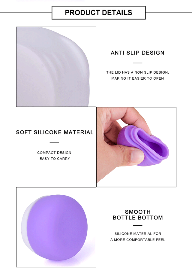 20ml Leak-proof Silicone Cream Jar Герметичная силиконовая банка для крема емкостью 20 мл