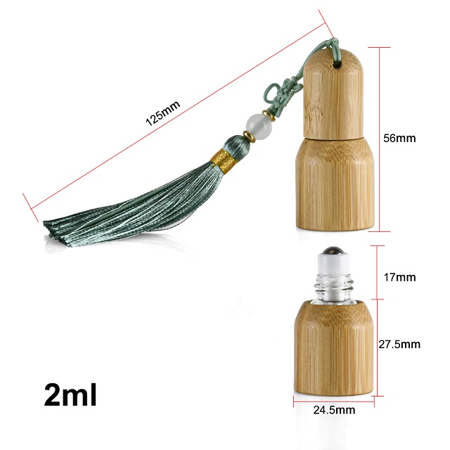 bamboo perfume essential oil bottle Бутылка эфирного масла для духов из бамбука