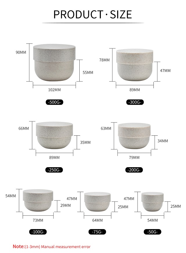 Eco Friendly Wheat Straw Cosmetic Containers Экологичные косметические контейнеры из пшеничной соломы