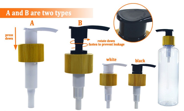 White PET Plastic Bottle and JAR set With Bamboo Lid Пластиковая бутылка белого питомца и банка с бамбуковой крышкой