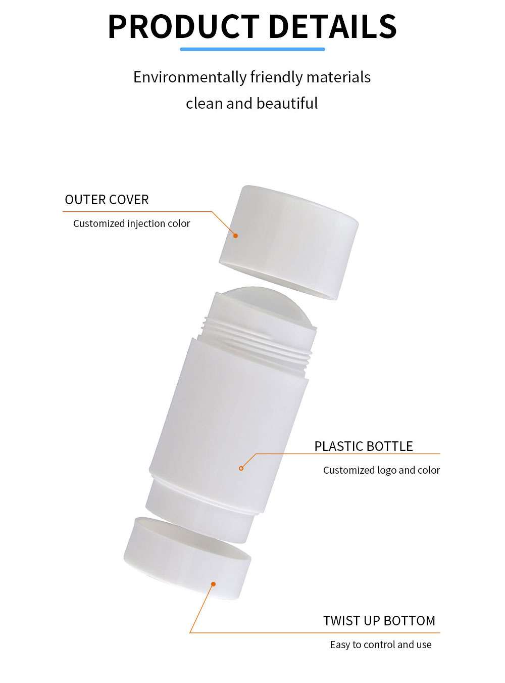 Empty Deodorant Stick Container Пустой контейнер от дезодоранта