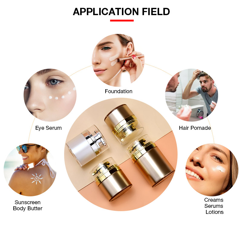 Airless Pump Cosmetic Cream Jar Банка для косметического крема безвоздушного насоса