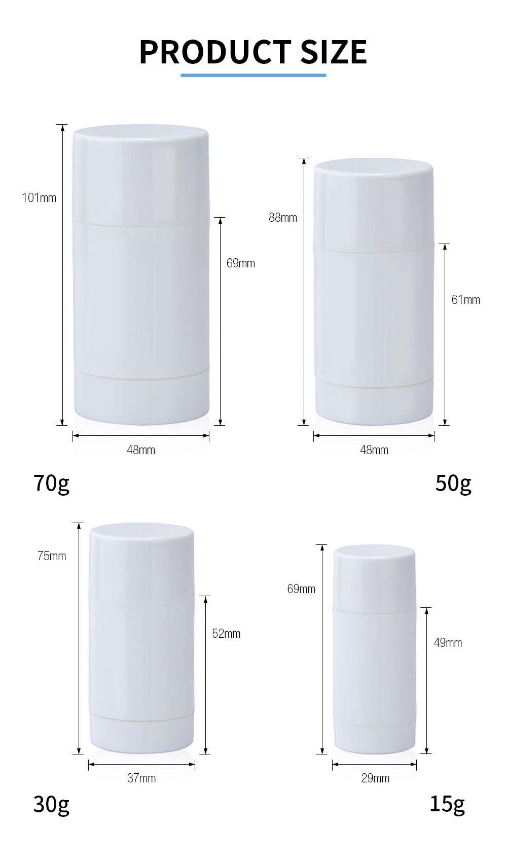 Empty Deodorant Stick Container Пустой контейнер от дезодоранта