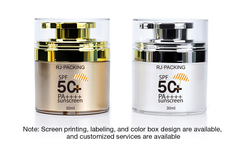 Airless Pump Cosmetic Cream Jar Банка для косметического крема безвоздушного насоса