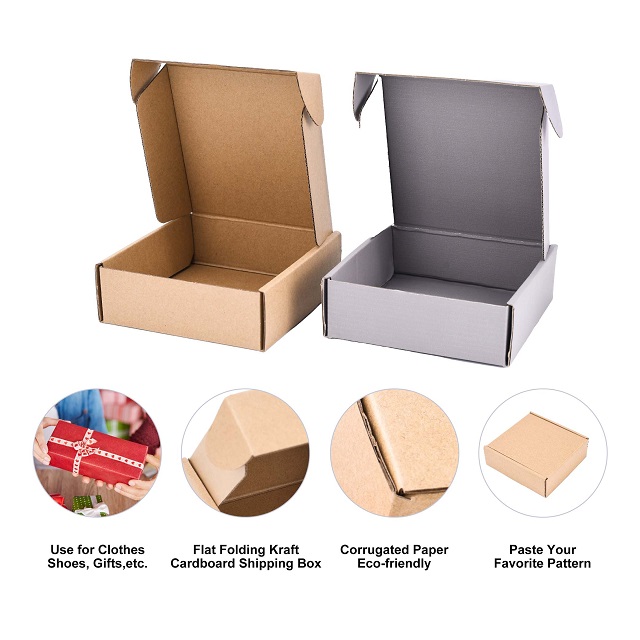 Custom Printed Kraft Shipping Boxes | Corrugated Cardboard Mailing Boxes Транспортировочные коробки из крафт-бумаги с индивидуальной печатью | Почтовые коробки из гофрированного картона
