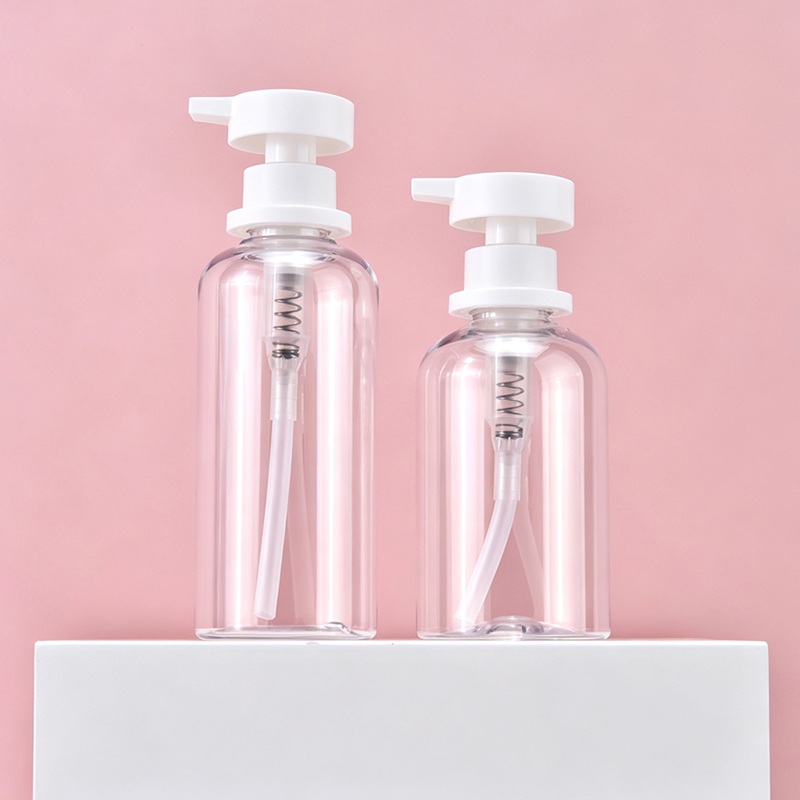 Amber clear Lotion Bottle Янтарный прозрачный флакон для лосьона