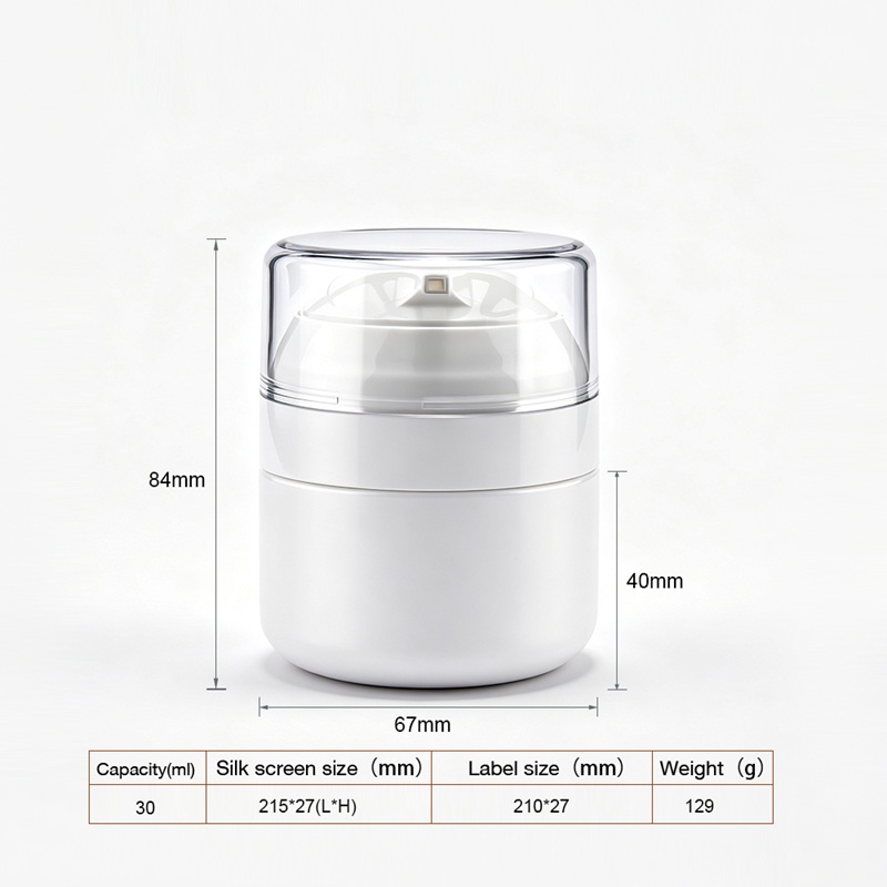 Airless Pump Cosmetic Cream Jar Безвоздушный насос Банка для косметического крема