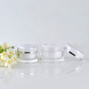 5г 15г 30г 50г Акриловый контейнер для крема Пустая прозрачная круглая пластиковая банка с двойной стенкой для крема для глаз и лица Косметическая упаковка для ухода за кожей