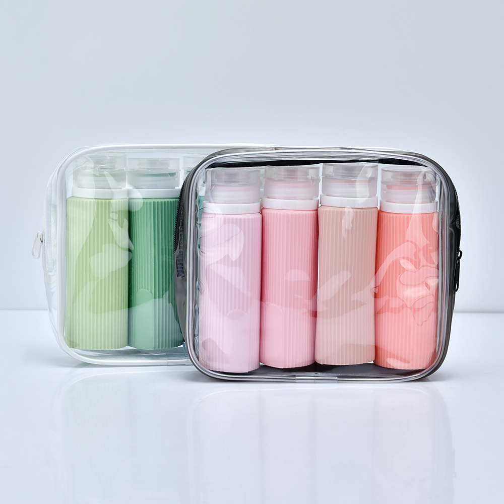 Герметичные сжимаемые силиконовые ПП дорожные контейнеры 100 мл портативный шампунь-кондиционер многоразовые пластиковые дорожные бутылки