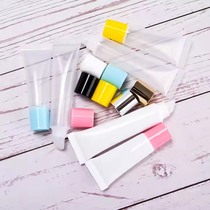 Пользовательский логотип Косметическая упаковка Губная помада Пустые тюбики для блеска для губ Тюбики для блеска для губ Контейнер для масла для губной помады Упаковка Тюбики для блеска для губ