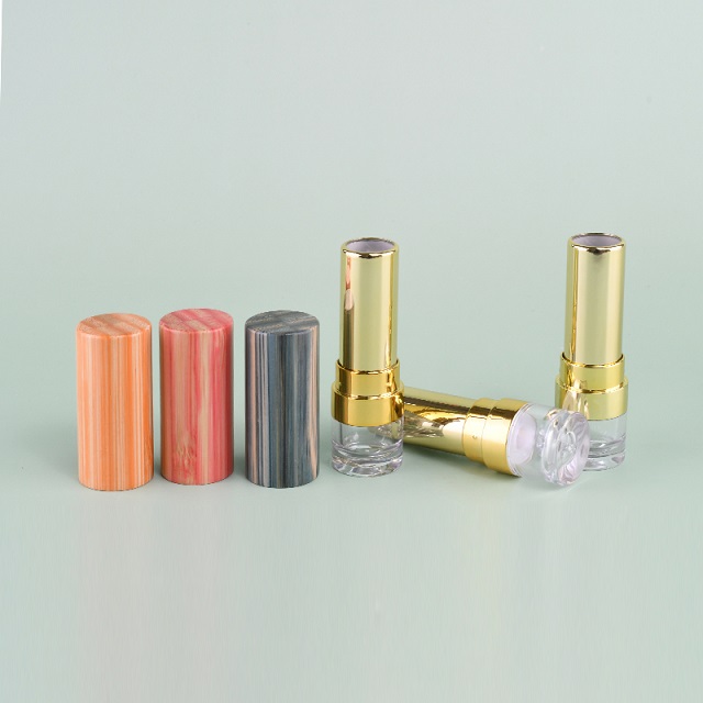 Роскошный логотип с индивидуальным логотипом, 3 мл, 5 мл, экологически чистый пустой тюбик для губной помады, упаковка из натурального бамбука, бальзам для губ, тюбик для губной помады