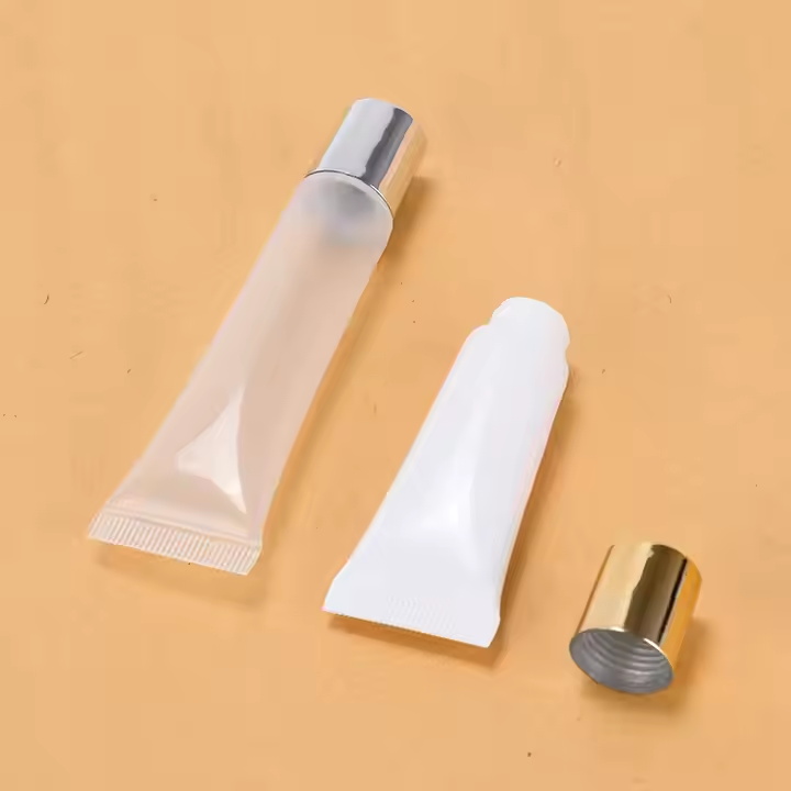 Пустые губы глянцевые трубки 10 мл прозрачные переполненные трубки для сжима