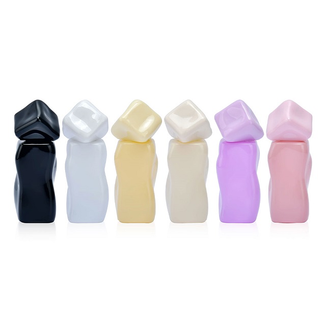 30 мл индивидуальный логотип неправильной формы пустые стеклянные флаконы для духов цвета конфет