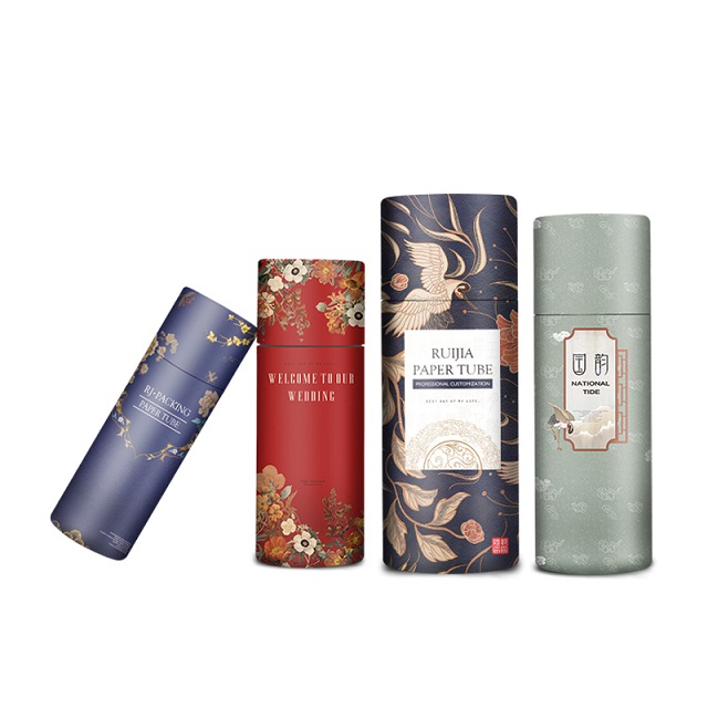 Белая коричневая черная бумажная трубка