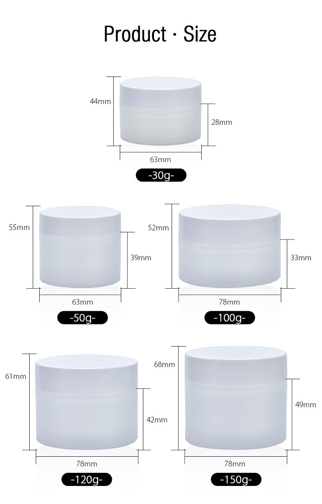 Матовый прозрачный 30 г, 50 г, 100 г, 120 г, 150 г, ювелирные изделия, живопись, конфеты, мази «сделай сам», лосьон для теней для век, крем, косметическая банка с белыми крышками
