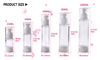 Косметическая упаковка 15 мл, 30 мл, 50 мл, 80 мл, 100 мл, 120 мл, акриловая пластиковая бутылка с безвоздушным насосом для лосьона