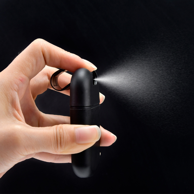 Пластиковый черный 20 мл флакон для духов с распылителем для кредитной карты