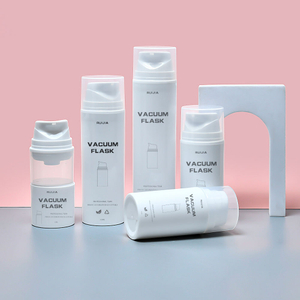 30 мл 50 мл 80 мл 100 мл 150 мл 200 мл Популярная пустая белая косметическая бутылка из полипропилена безвоздушного насоса с широкой горловиной