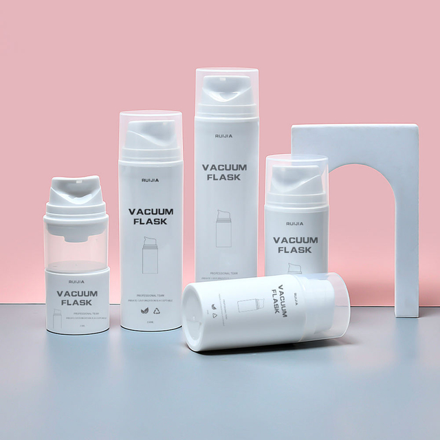 30 мл 50 мл 80 мл 100 мл 150 мл 200 мл Популярная пустая белая косметическая бутылка из полипропилена безвоздушного насоса с широкой горловиной