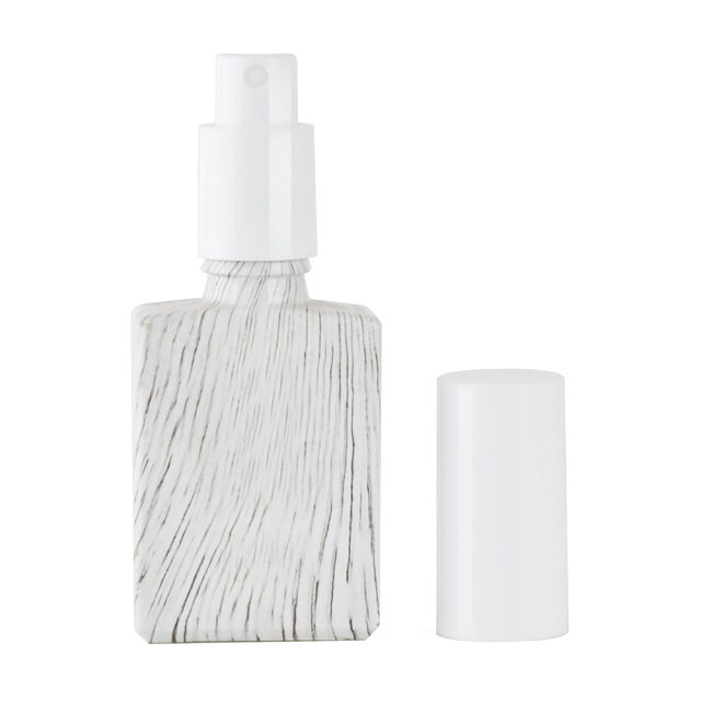 Бесплатные образцы, роскошный производитель, пустой 30 мл, 50 мл, 100 мл, квадратный, прямоугольный, стеклянный флакон с распылителем для парфюмерного тумана