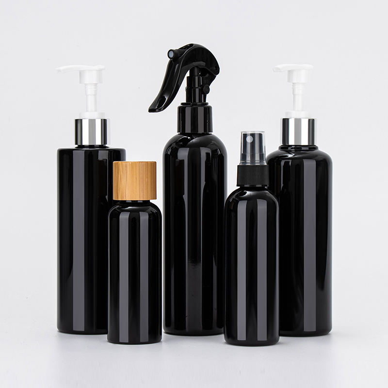 30 мл 50 мл 60 мл 100 мл 120 мл 150 мл Косметическая упаковка Триггер-распылитель Янтарно-черный ПЭТ Пластиковый распылитель тумана