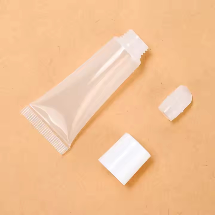 Пустые губы глянцевые трубки 10 мл прозрачные переполненные трубки для сжима