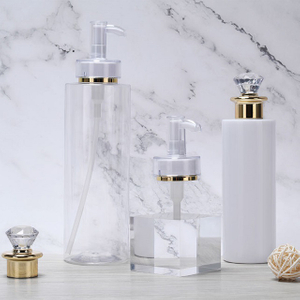 Роскошный пластик для домашних животных 100 мл, 200 мл, 300 мл, 400 мл, 500 мл, многоразовый шампунь, лосьон для тела, пластиковая бутылка с насосом