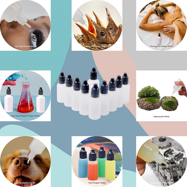 5 мл 10 мл 15 мл пластиковые бутылки для капельницы с жидкостью для глаз, сжимаемые пустые бутылки для капель с TamperCap