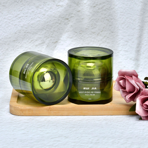 Изготовленный на заказ пластиковый косметический контейнер 30 г 50 г, круглая банка для ухода за кожей, полипропиленовая основа, лосьон, крем для лица