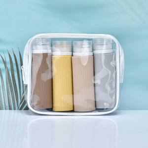 Герметичные сжимаемые силиконовые ПП дорожные контейнеры 100 мл портативный шампунь-кондиционер многоразовые пластиковые дорожные бутылки