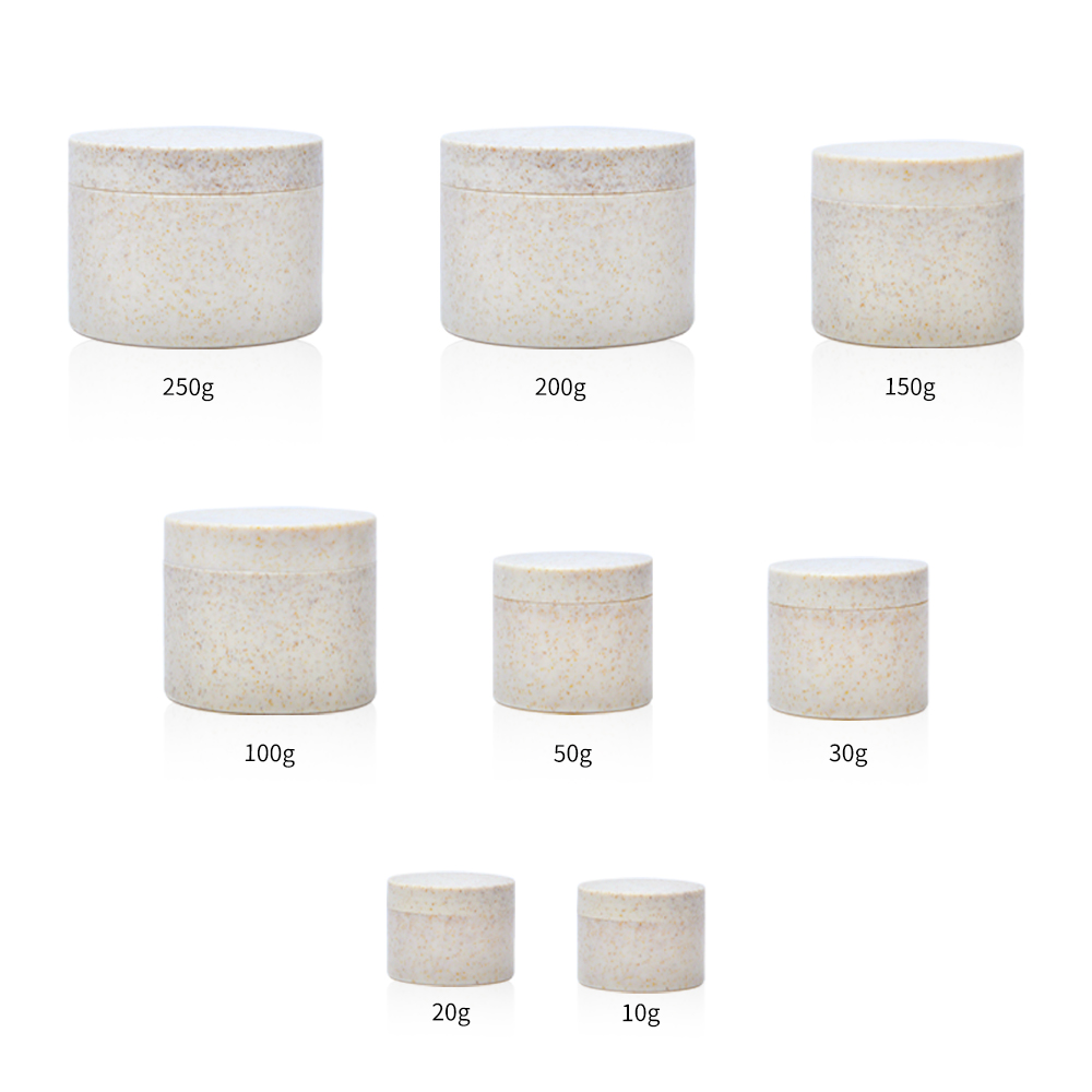 Eco Friendly Biodegradable Wheat Strone Cream Bare Пустое 30 мл 50 мл 100 мл 150 мл 200 мл 250 мл пластиковая косметическая банка