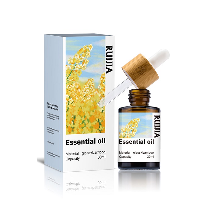 Изготовленный на заказ логотип 100 мл матовая стеклянная косметическая упаковка 15 мл 20 мл 30 мл 50 мл круглые стеклянные флаконы для эфирного масла для волос и лица с бамбуковой крышкой-капельницей