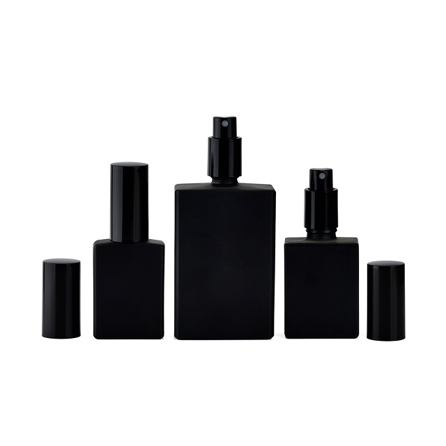 Бесплатные образцы, роскошный производитель, пустой 30 мл, 50 мл, 100 мл, квадратный, прямоугольный, стеклянный флакон с распылителем для парфюмерного тумана