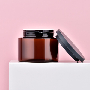 Пустой контейнер для крема для скраба для тела, 250 мл, ПЭТ-пластик, увлажняющее очищающее средство, вечерняя маска, косметическая банка для крема с пластиковой завинчивающейся крышкой