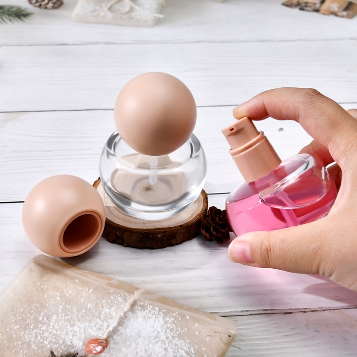 Новый 30 мл круглый стеклянный флакон для основы для портативного энергетического увлажняющего крема для лица, контейнер для лосьона для глаз, косметическая упаковка