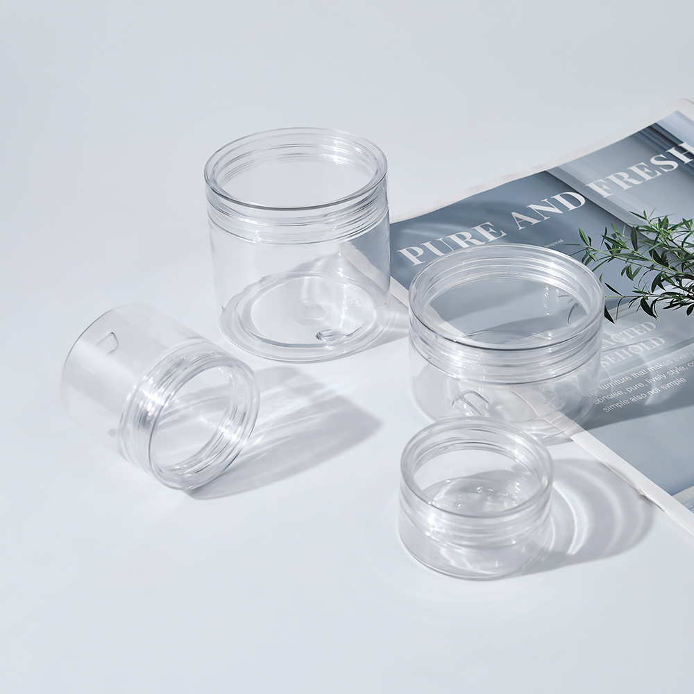 50 г 100 г 200 г 300 г ПЭТ-упаковка для пищевых продуктов, пластиковая банка для хранения, пустая банка для домашних животных с крышкой, контейнер для конфет