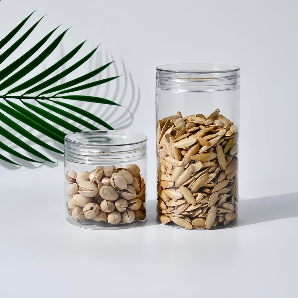 50 г 100 г 200 г 300 г ПЭТ-упаковка для пищевых продуктов, пластиковая банка для хранения, пустая банка для домашних животных с крышкой, контейнер для конфет